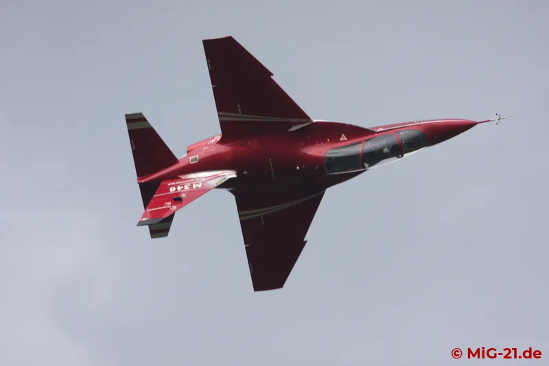 ... the prototype of the M-346 from Italy ...