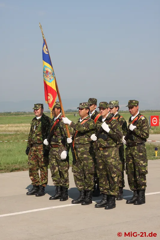 Guard of honour at the opening of the event.