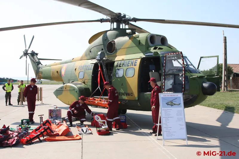 The IAR 330s based at the base presented themselves both on the ground ...