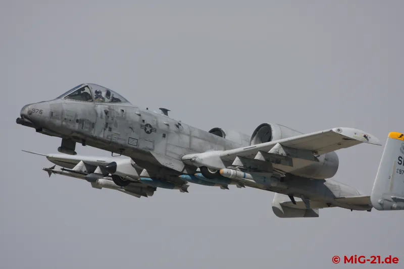 The A-10s did not take part in the flying displays but flew their normal missions as part of the exercise.