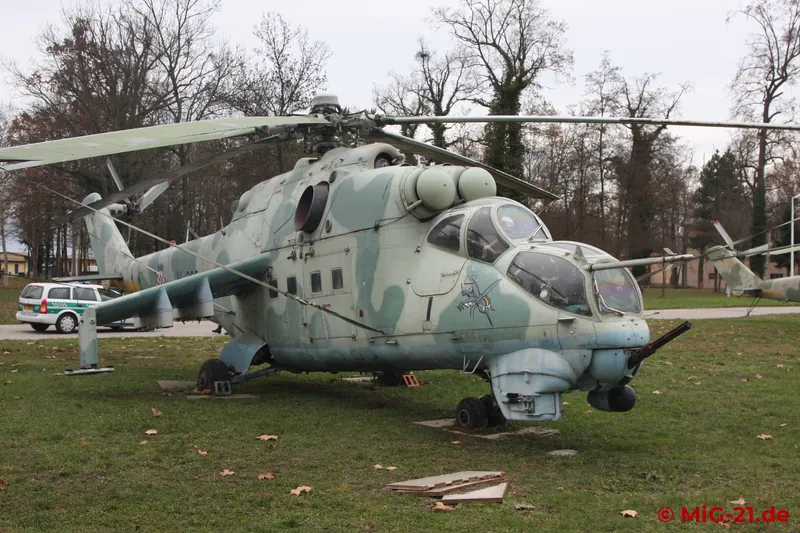 ... one of the Mi-24s that have meanwhile been completely retired, and ...