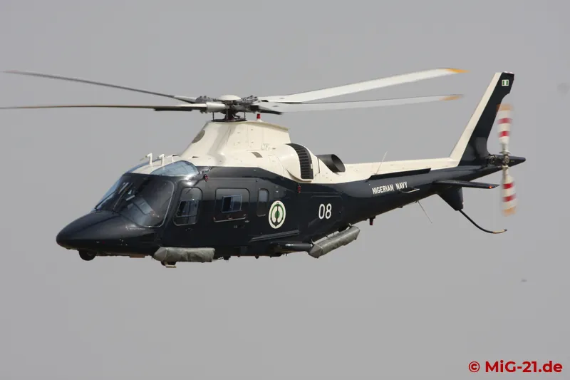 The Nigerian Navy was represented at Kaduna by an A109 Power.