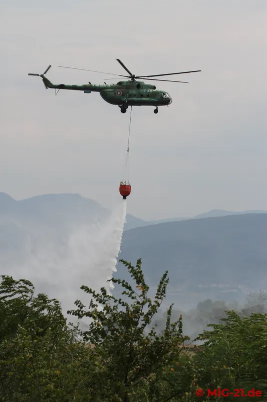 ... also gave the helicopters from Krumovo a real fire-fighting mission.