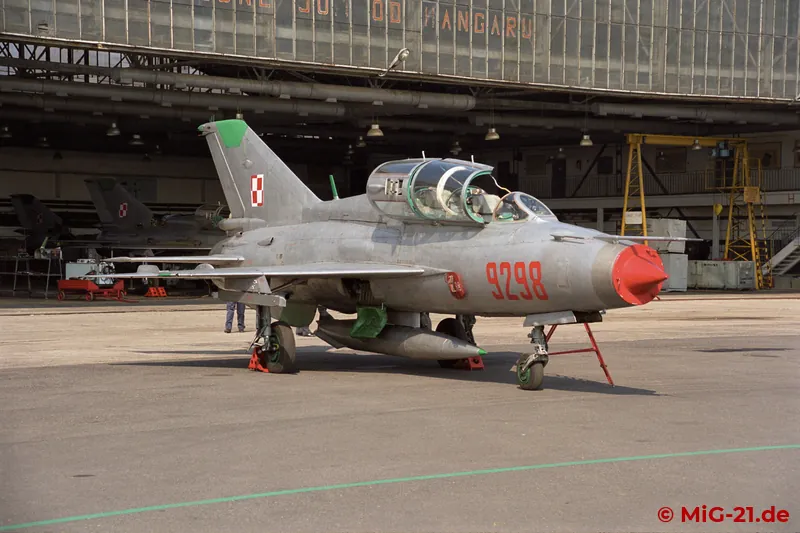 A MiG-21UM was positioned for the camera for the numerous 50mm spotters from the West, ...