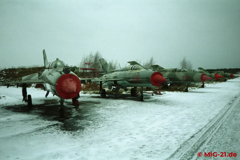 The vast majority of the stored MiG-21s had already been scrapped by then. Only a few aircraft remained that …