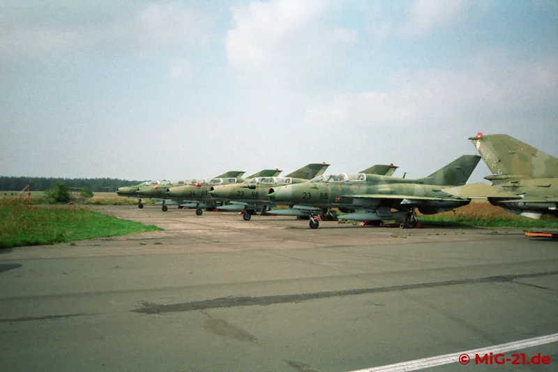 The numerous MiG-21Us also came from the inventory of FAG-15.