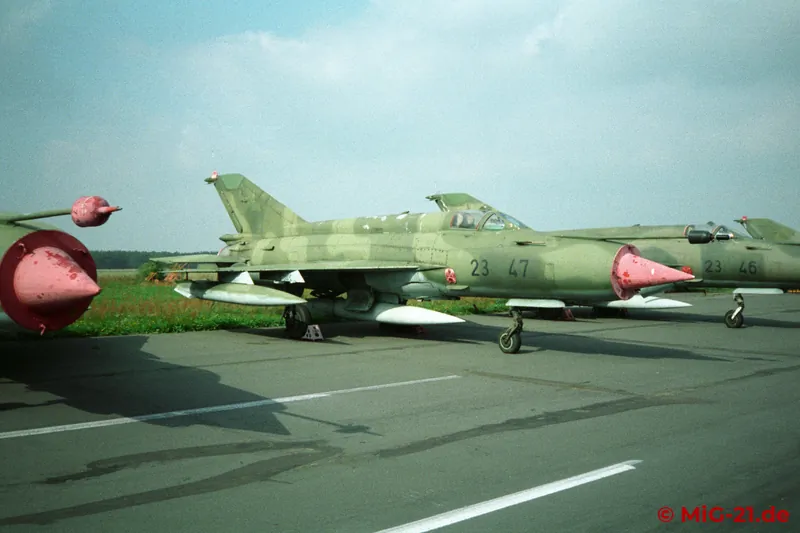 ... and MiG-21MF of fighter wing JG-3 from Preschen.