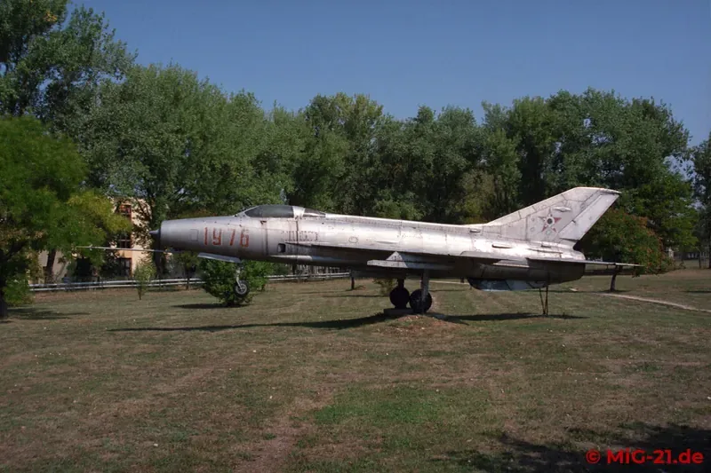 At the entrance to the base stands a MiG-21F-13 as a witness to almost 40 years of MiG-21 service with the …