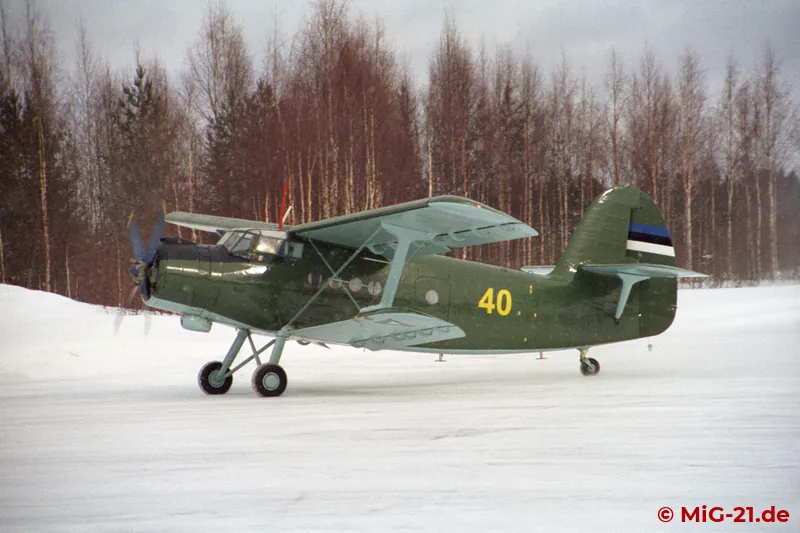 ... the Estonian one in an An-2.