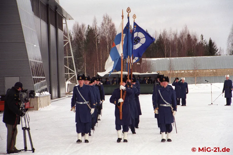 The parade in the air was followed by the parade on the ground.
