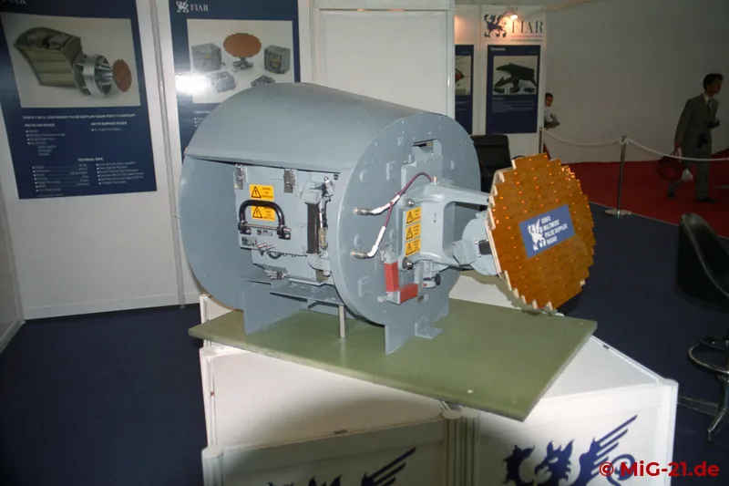 In the exhibition halls, the Italian Grifo radar, with which the newer variants of the export version F-7 are …