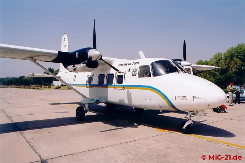 An- und Abreise von und nach Islamabad erfolgten an Bord einer Y-12 der PAF.